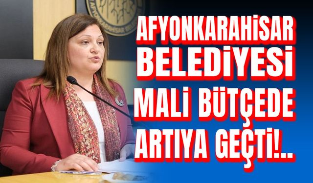 Afyonkarahisar Belediyesi, mali bütçede artıya geçti