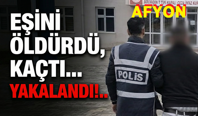 Eşini öldürüp kaçan şahıs yakalandı