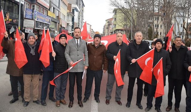 Afyon'da Bayrak Yürüyüşü yapıldı!..