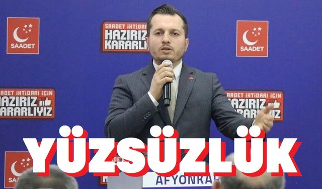 Yüzsüzlüğün bu kadarı!..