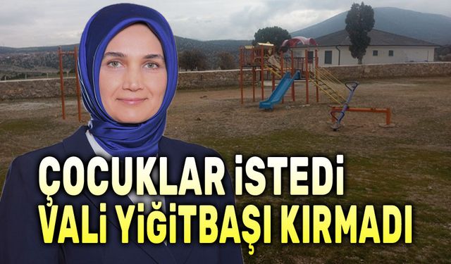Çocuklar istedi, vali kırmadı