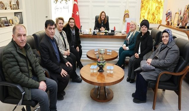 Başkan Burcu Köksal, Nilgün Seçen ve ekibini ağırladı