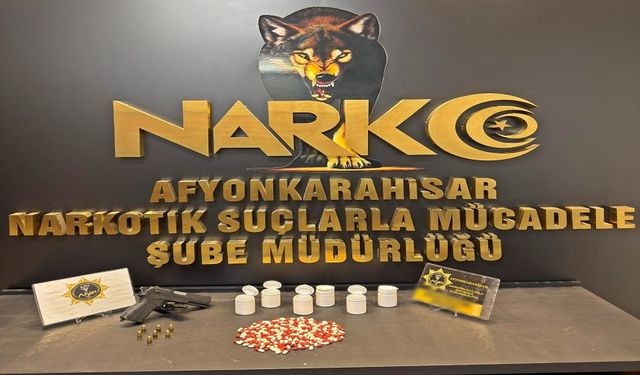 Afyon'da sentetik hap operasyonu