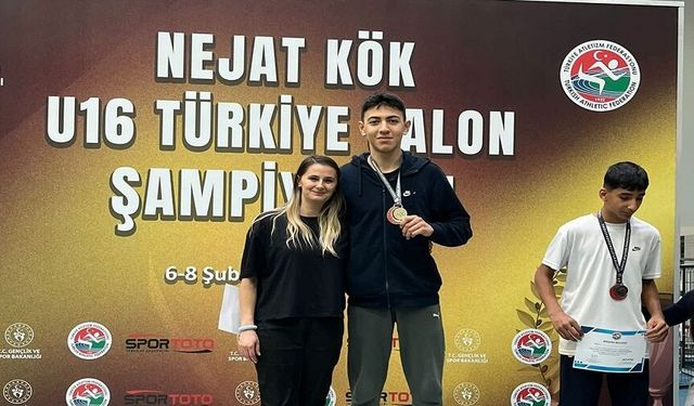 Afyonlu genç atlet Türkiye Şampiyonu oldu