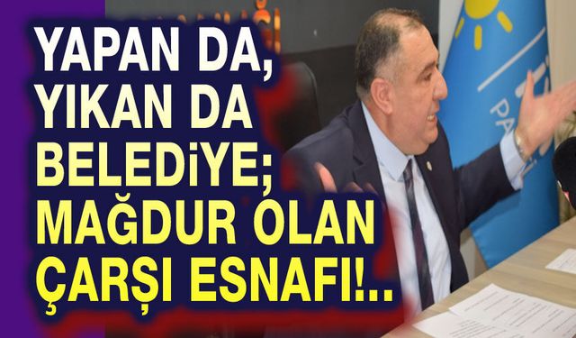 2. Belediye çarşısı esnafı kaderine terk edildi!..
