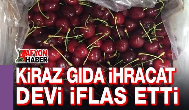 Türkiye'nin kiraz ihracat devi iflas etti