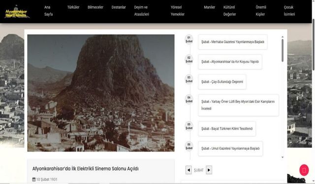 Afyonkarahisar Dijital Maarif Takvimi yayında!..