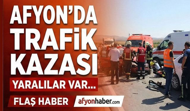 Afyon Taşoluk'ta kaza: 3 yaralı var
