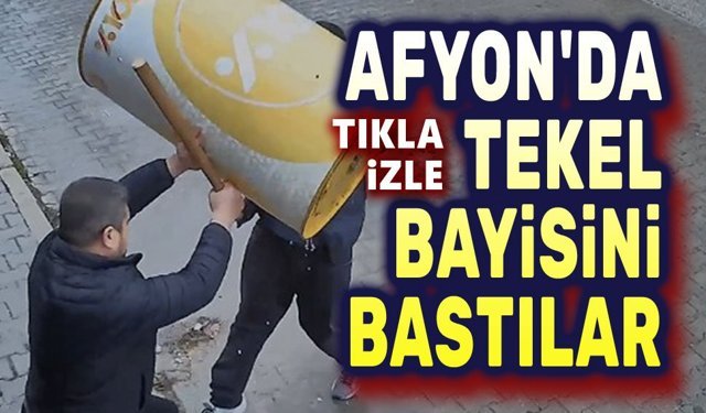 Afyon'da Tekel bayisini bastılar!.. Video haber
