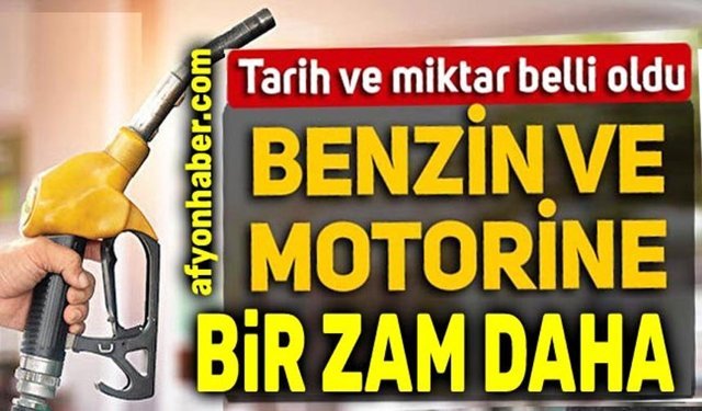 Motorine ve benzine yine zam bekleniyor!..