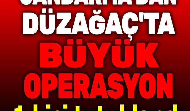 Afyon Düzağaç'ta büyük operasyon!..