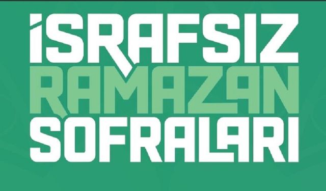 Çay Eber'de İsrafsız Ramazan Sofrası