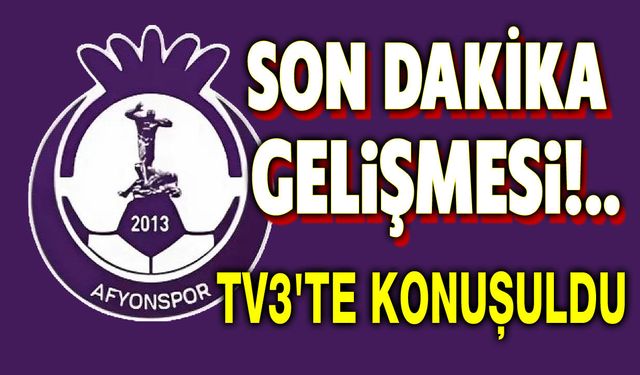 Afyonspor'la ilgili son dakika gelişmesi!..