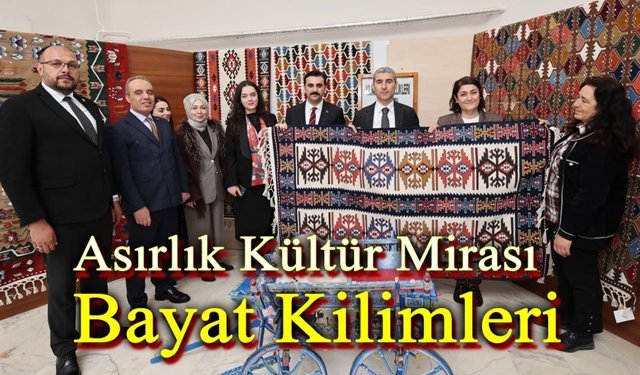 Asırlık kültür mirası Afyon Bayat Kilimi
