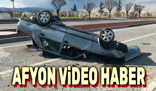 Afyon Bolvadin'deki kazanın video görüntüleri