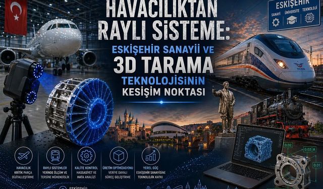 Havacılıktan Raylı Sisteme: Eskişehir Sanayii ve 3D Tarama Teknolojisinin Kesişim Noktası