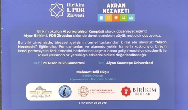 PDR Zirvesi 'Akran Nezaketi' temasıyla Afyon'da