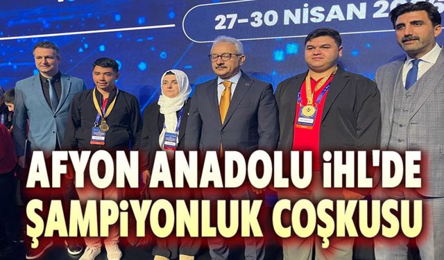 Afyon Anadolu İHL'de şampiyonluk coşkusu