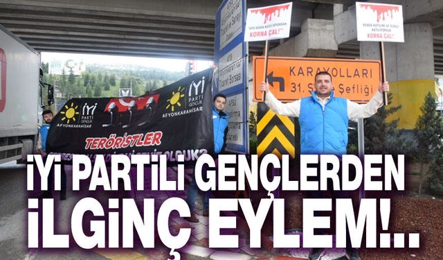 İYİ Partili gençlerden kornalı eylem!..