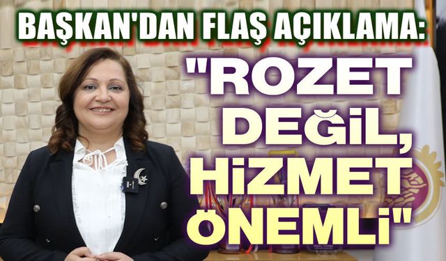 Başkan Burcu Köksal: Rozet değil, hizmet önemli