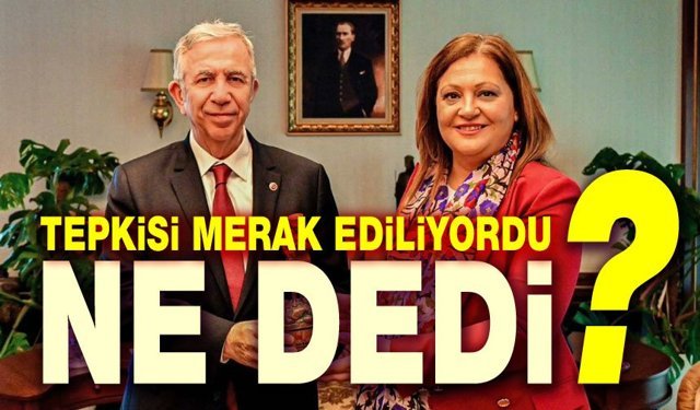Mansur Yavaş'tan Burcu Köksal açıklaması!..
