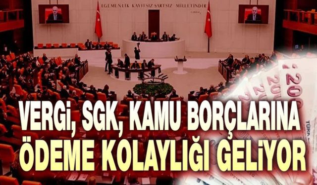 Vergi, SGK ve kamu borcu ödemelerine kolaylık geliyor