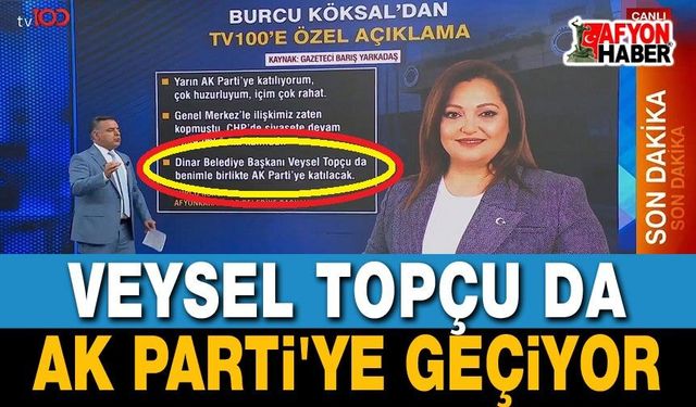 Veysel Topçu da yarın AK Parti'ye katılıyor!..