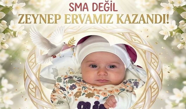 SMA'lı Zeynep Erva için umutlu yolculuk başlıyor