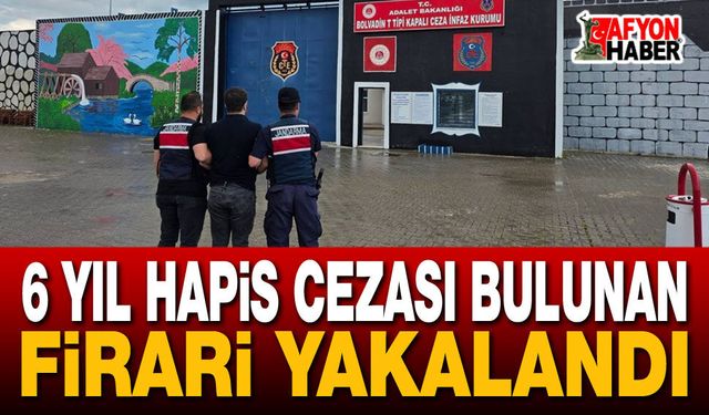 6 Yıl Hapis Cezası Bulunan Firari Yakalandı