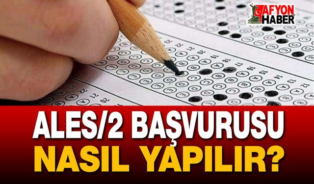 ALES/2 Başvurusu Nasıl Yapılır?