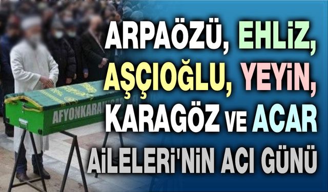 3 Haziran 2026 Afyon'da vefat edenler