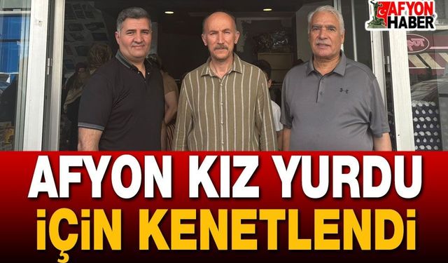Afyon Halkı Kız Yurdu İçin Kenetlendi