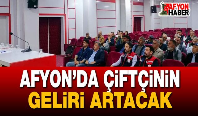 Afyon'da Çiftçinin Geliri Artacak