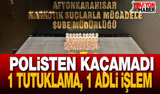 Afyon’da Polisten Kaçamadı