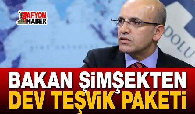 Bakan Şimşekten Dev Teşvik Paketi