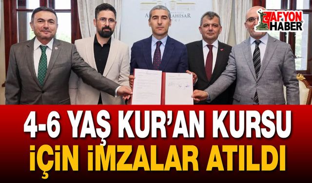 4-6 Yaş Münevver Yanar Kur’an Kursu İçin İmzalar Atıldı