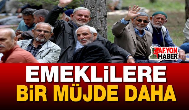 Emeklilere bir müjde daha