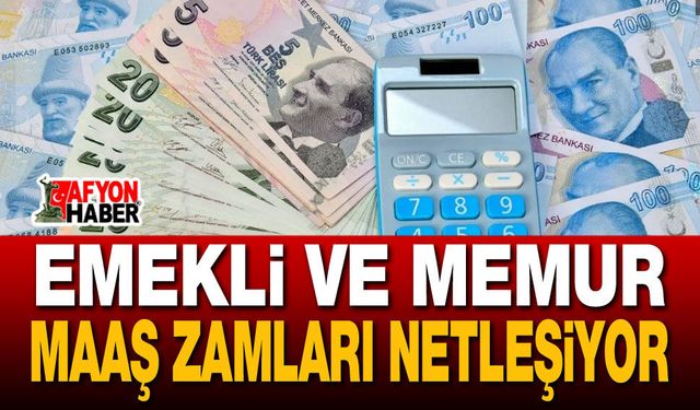 Emekli ve memur maaş zamları netleşiyor