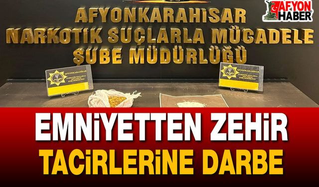 Emniyetten Zehir Tacirlerine Darbe