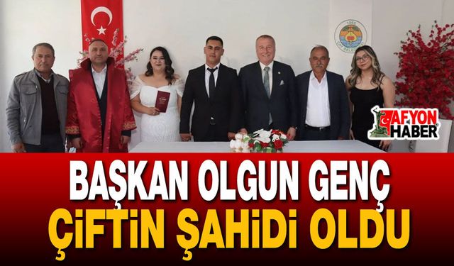 Milletvekili Olgun Genç Çiftin Şahidi Oldu