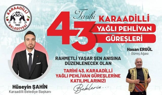 43. Karaadilli Yağlı Güreşleri Başlıyor