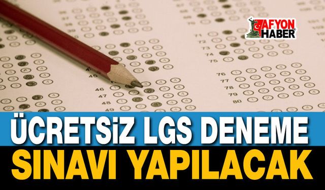 Ücretsiz LGS Deneme Sınavı Yapılacak