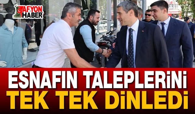 Vali Aktaş Dinar’da Sahaya İndi