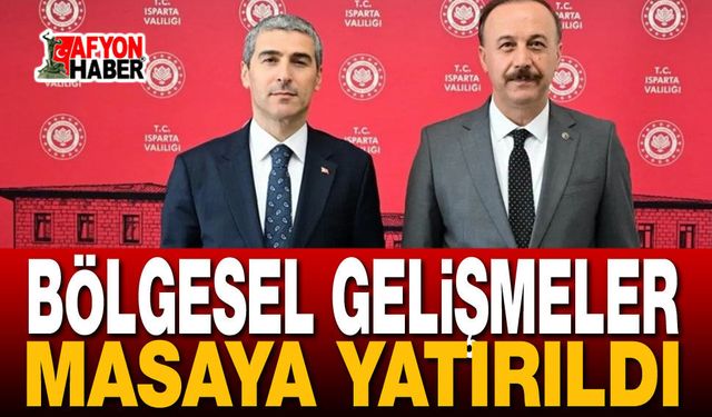 Vali Aktaş, Isparta Valisi Erin ile Görüştü