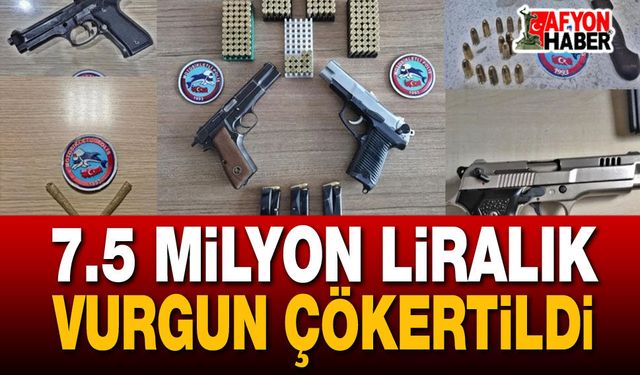 7.5 Milyon TL’lik Vurgun Çökertildi