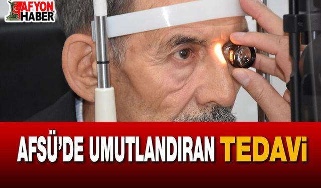 AFSÜ’de umutlandıran tedavi