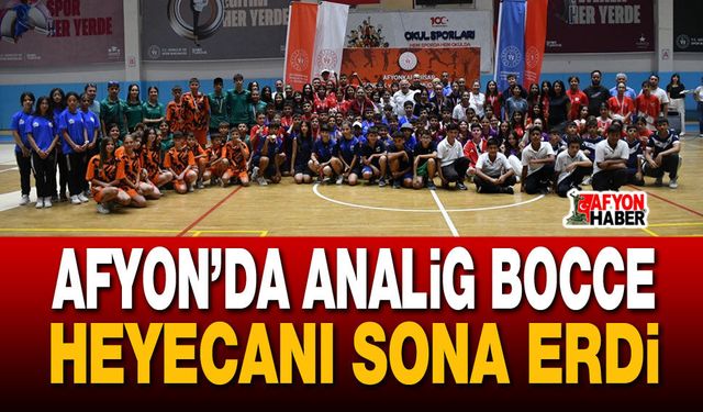 Afyon’da ANALİG Bocce Heyecanı Sona Erdi