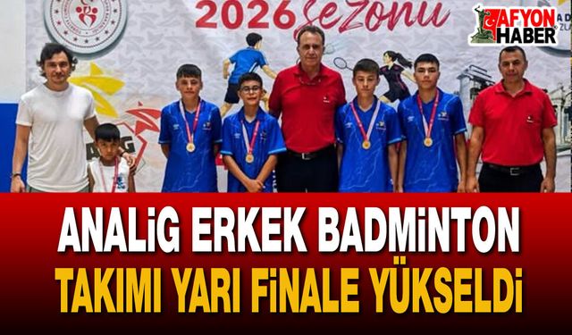 Afyonkarahisar ANALİG Erkek Badminton Takımı Yarı Finale Yükseldi