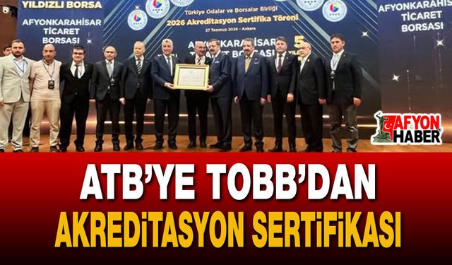 Afyonkarahisar Ticaret Borsası’ndan Kurumsal Başarı
