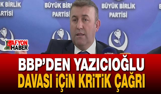 Başkan Çağlar’dan Muhsin Yazıcıoğlu Açıklaması
